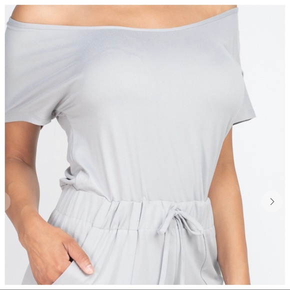 Fabulous on/off the shoulder drawstring jumpsuit - Picture 6 of 9